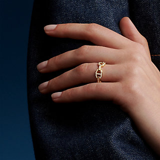 Chaine d'Ancre Enchainee ring, small model | Hermès USA